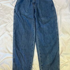 Vintage 90s Britannia Denim Jeans Waist Tapered Leg Womens Size 16 Pleated